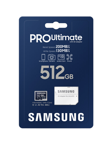 Карта памяти Samsung PRO Ultimate MicroSD, 512Гб (MB-MY512SA/WW)
