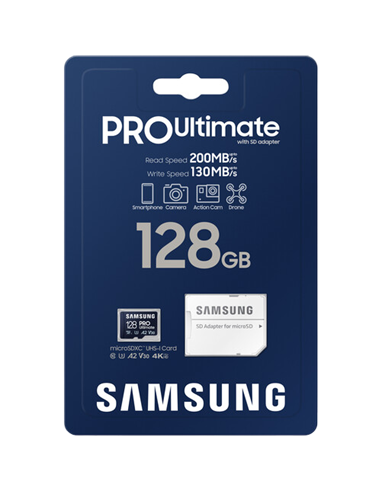 Карта памяти Samsung PRO Ultimate MicroSD, 128Гб (MB-MY128SA/WW)