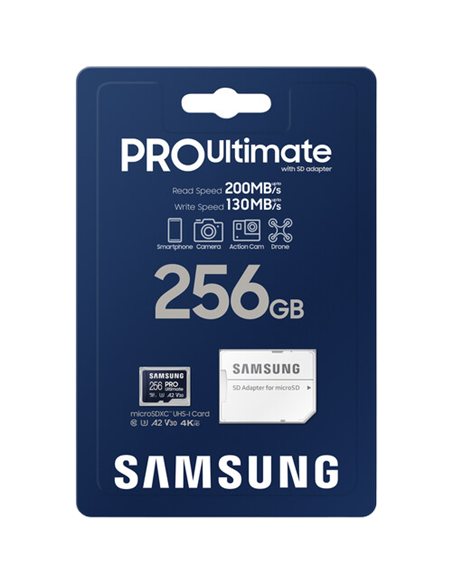 Карта памяти Samsung PRO Ultimate MicroSD, 256Гб (MB-MY256SA/WW)