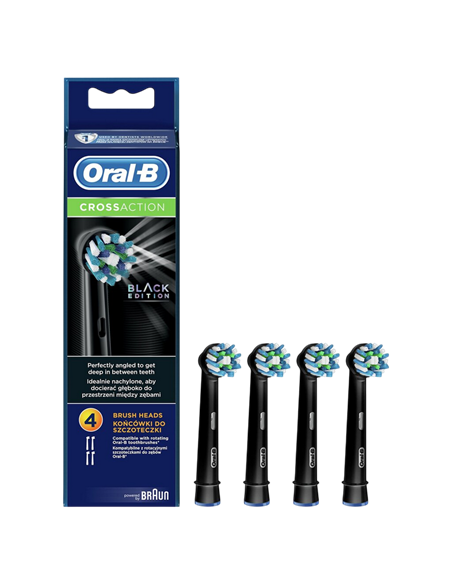 Насадка для электрической зубной щетки Braun EB50-4, Чёрный