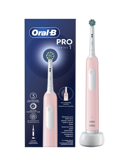 Электрическая зубная щетка Braun Pro 1, Розовый