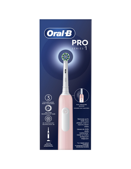 Электрическая зубная щетка Braun Pro 1, Розовый