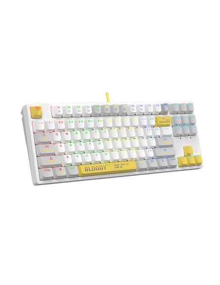 Tastatură Bloody S87, Cu fir, Alb Tastatură Bloody S87, Cu fir, Alb