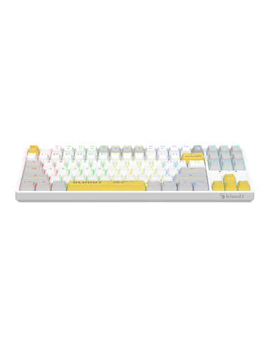 Tastatură Bloody S87, Cu fir, Alb