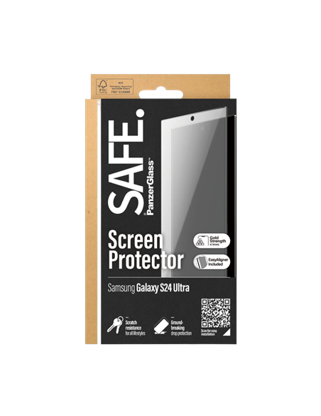 Защитное стекло PanzerGlass SAFE. Samsung Galaxy S24 Ultra, Прозрачный