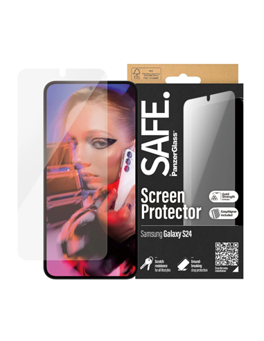 Защитное стекло PanzerGlass SAFE. Ultra-Wide Fit Samsung Galaxy S24, Прозрачный