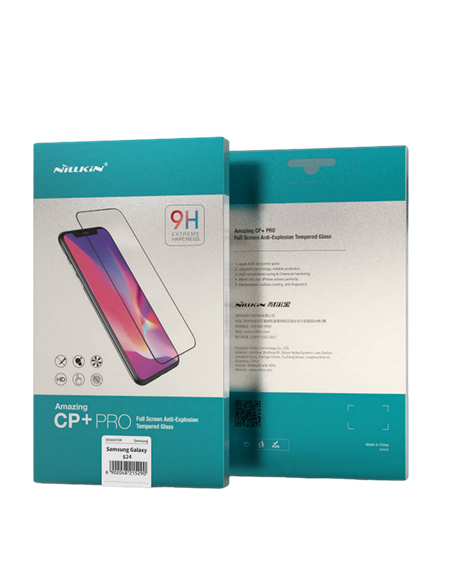 Защитное стекло Nillkin Galaxy S24 Tempered Glass CP+ pro, Чёрный