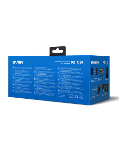 Boxă portabilă SVEN PS-315, Negru Boxă portabilă SVEN PS-315, Negru