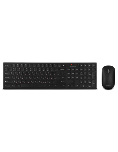 Клавиатура и мышь SVEN KB-C2550W, Беспроводное, Чёрный