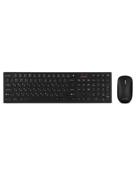Клавиатура и мышь SVEN KB-C2550W, Беспроводное, Чёрный