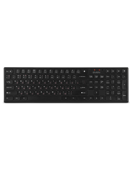 Клавиатура и мышь SVEN KB-C2550W, Беспроводное, Чёрный