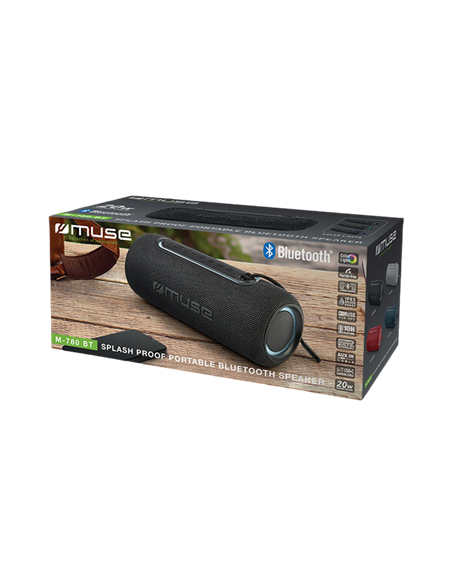 Портативная колонка MUSE M-780 BT, Чёрный