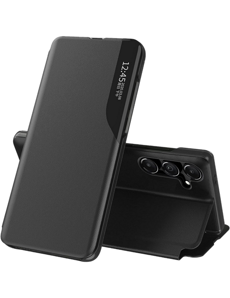 Чехол книжка Xcover Soft Book View Series для Samsung Galaxy A55, Чёрный