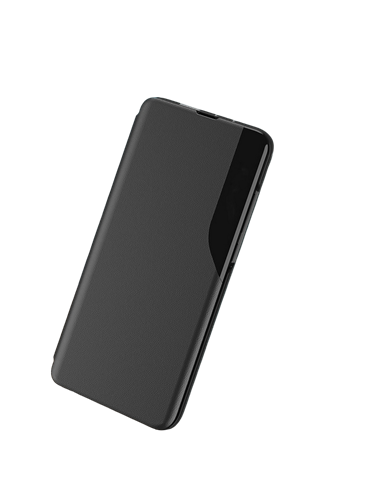 Husă tip carte Xcover Soft Book View Series pentru Samsung Galaxy A55, Negru