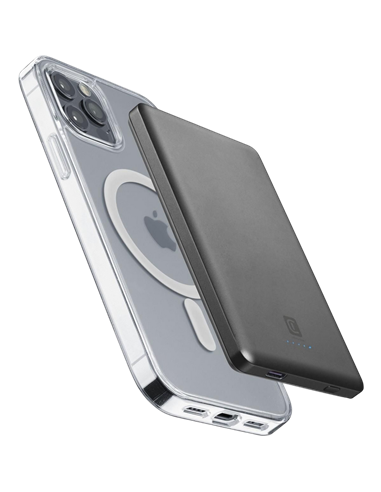Портативное зарядное устройство Cellularline MAG LITE 5000мА·ч, Серый