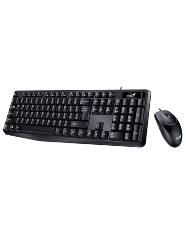 Set Tastatură + Mouse Genius KM-170, Cu fir, Negru