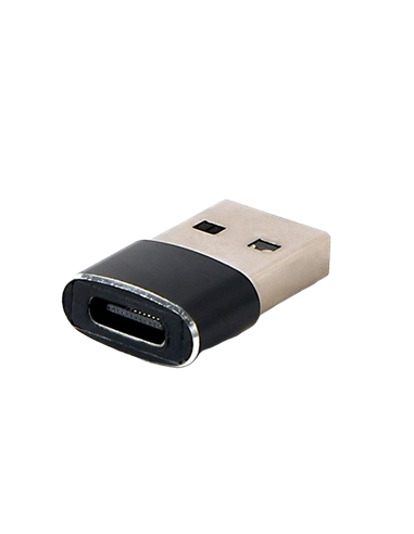 Adaptor pentru cablu USB Cablexpert A-USB2-AMCF-02, USB Type-A (M)/USB Type-C (F), Negru