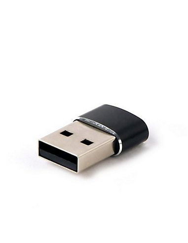 Адаптер для USB-кабеля Cablexpert A-USB2-AMCF-02, USB Type-A (M)/USB Type-C (F), Чёрный