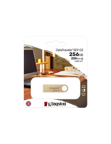 USB Flash накопитель Kingston DataTraveler SE9 G3, 128Гб, Золотой