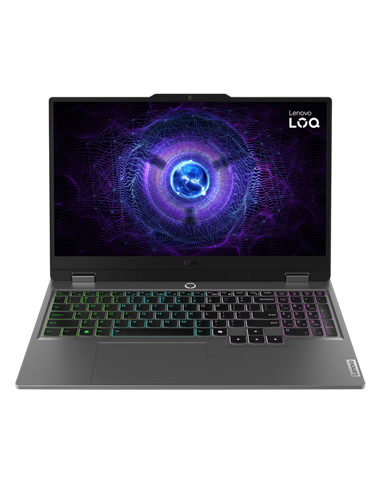 Игровой ноутбук 15,6" Lenovo LOQ 15IAX9, Luna Grey, Intel Core i5-12600HX, 24Гб/512Гб, Без ОС