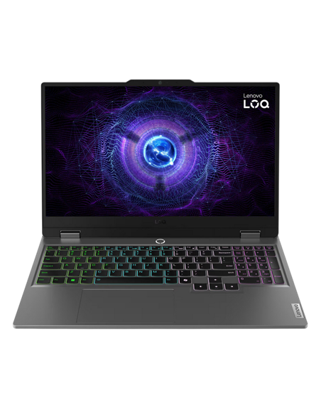 Laptop Gaming 15,6" Lenovo LOQ 15IAX9, Luna Grey, Intel Core i5-12600HX, 24GB/512GB, Fără SO