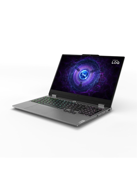 Laptop Gaming 15,6" Lenovo LOQ 15IAX9, Luna Grey, Intel Core i5-12600HX, 24GB/512GB, Fără SO