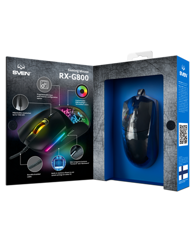 Игровая мышь SVEN RX-G800, Чёрный