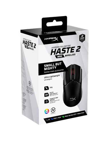 Gaming Mouse HyperX Pulsefire Haste 2 mini, Negru