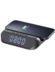 Ceas cu alarmă Cellularline Smart Clock, Negru