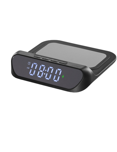 Ceas cu alarmă Cellularline Smart Clock, Negru