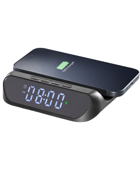 Ceas cu alarmă Cellularline Smart Clock, Negru