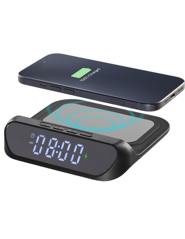 Ceas cu alarmă Cellularline Smart Clock, Negru