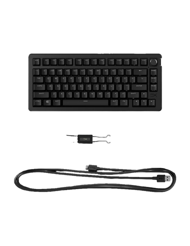 Клавиатура HyperX Alloy Rise 75, Проводное, Чёрный