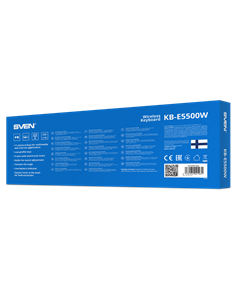 Клавиатура SVEN KB-E5500W, Беспроводное, Чёрный | Серебристый 2