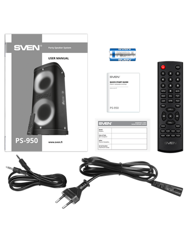 Портативная колонка SVEN PS-950, Чёрный
