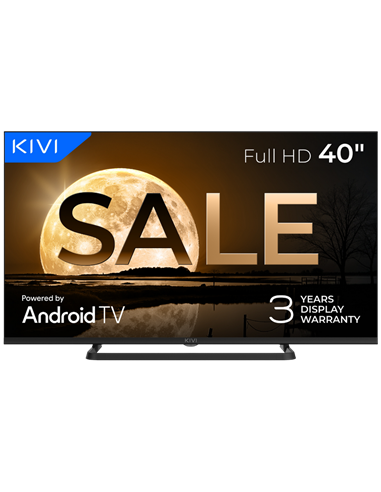 40" LED SMART Телевизор KIVI 40F710QB +PULT!, 1920x1080 FHD, Google TV, Черный