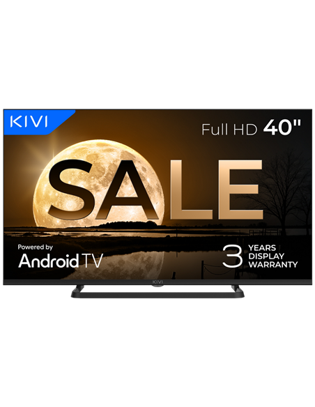 40" LED SMART TV KIVI 40F710QB +PULT!, 1920x1080 FHD, Google TV, Negru