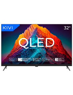32" QLED SMART Телевизор KIVI 32F770QB, 1920x1080 FHD, Android TV, Чёрный