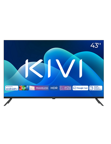 43" QLED SMART TV KIVI 43U770QB, 3840x2160 4K UHD, Android TV, Negru 43" QLED SMART TV KIVI 43U770QB, 3840x2160 4K UHD, Android TV, Negru