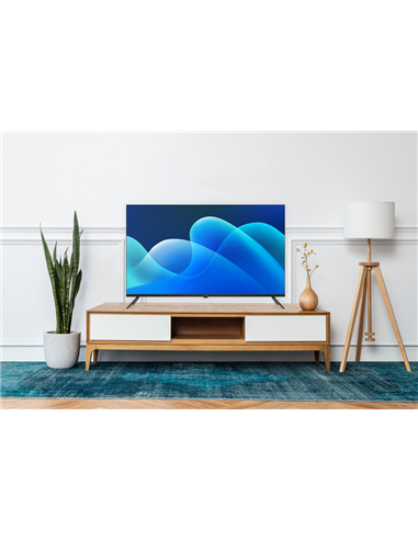 43" QLED SMART Телевизор KIVI 43U770QB, 3840x2160 4K UHD, Android TV, Чёрный