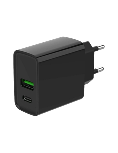 Зарядное устройство Gembird TA-UC-PDQC20-01-BK, 20Вт, Чёрный