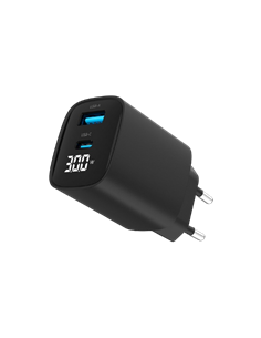 Зарядное устройство Gembird TA-UC-PDQC30LCD-BK-01, 30Вт, Чёрный 2