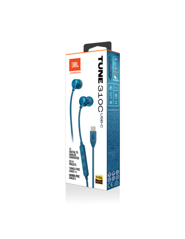 Наушники JBL Tune 310C, Синий