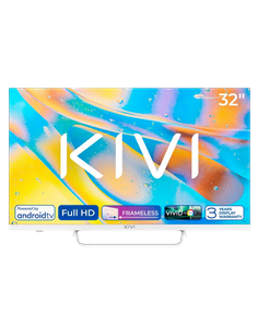 32" LED SMART Телевизор KIVI 32F760QW, 1920x1080 FHD, Android TV, Белый
