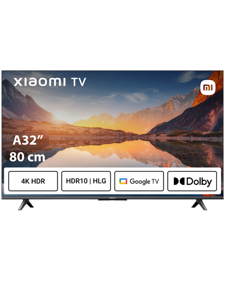 32" LED SMART Телевизор Xiaomi ELA5192EU, 1366x768 HD, Google TV, Чёрный 32" LED SMART Телевизор Xiaomi ELA5192EU, 1366x768 HD, Google TV, Чёрный