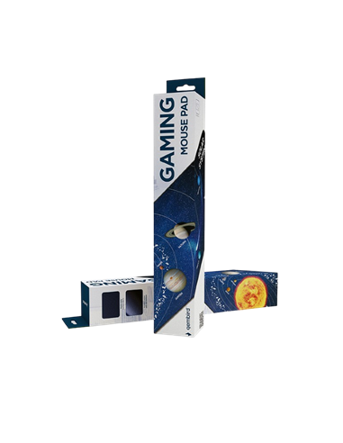 Mouse Pad pentru jocuri Gembird MP-SOLARSYSTEM-XL-01, Large, Negru