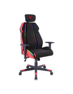 Scaun Gaming Havit GC938, PU Piele, Negru | Roșu