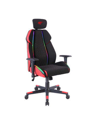 Игровое кресло Havit GC938, Искусственная кожа, Черный | Красный