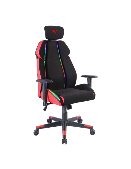 Scaun Gaming Havit GC938, PU Piele, Negru | Roșu