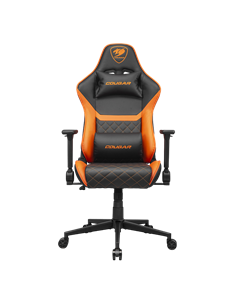 Игровое кресло Cougar Armor One V2, ПВХ Кожа, Черный | Оранжевый